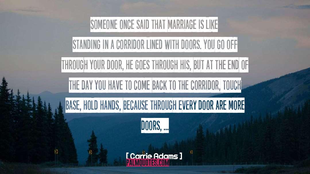 Hold Hands quotes by Carrie Adams