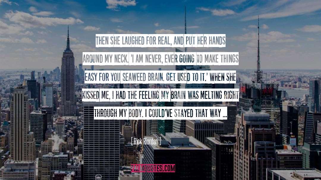 Hold Hands quotes by Rick Riordan