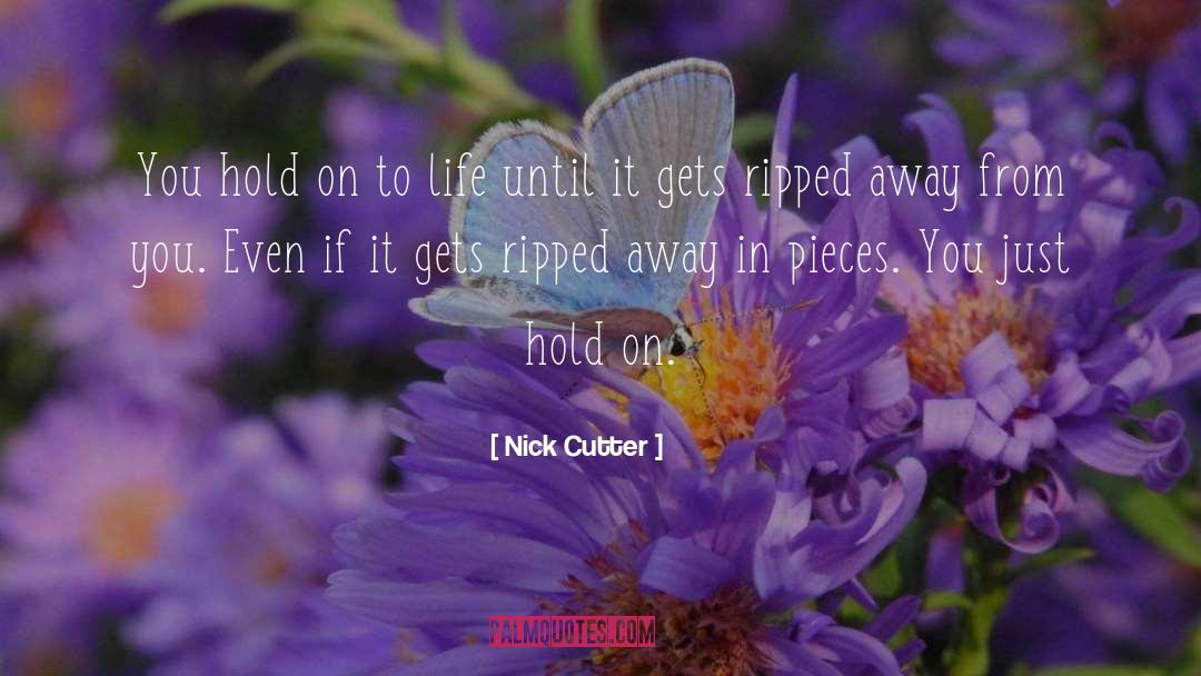 Hold On quotes by Nick Cutter