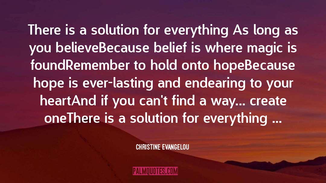 Hold Onto quotes by Christine Evangelou