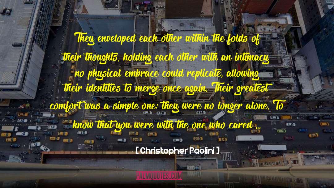 Holding Each Other quotes by Christopher Paolini