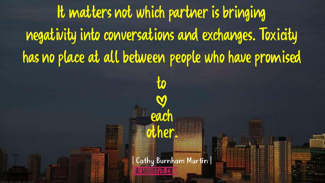 Holding Each Other quotes by Cathy Burnham Martin