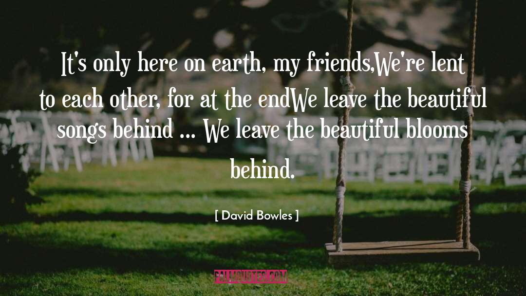 Holding Each Other quotes by David Bowles