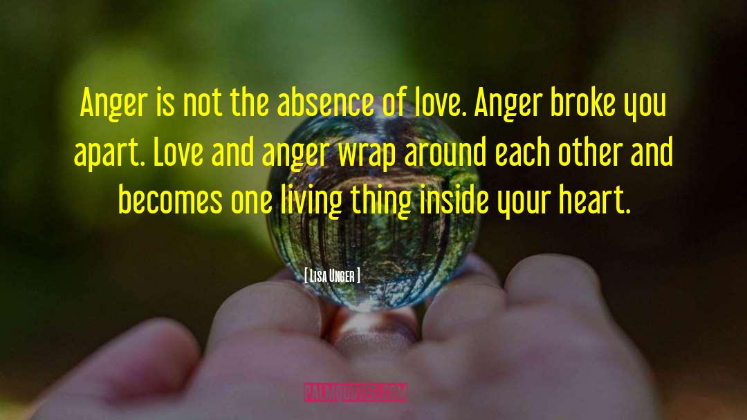 Holding On To Anger Buddha quotes by Lisa Unger
