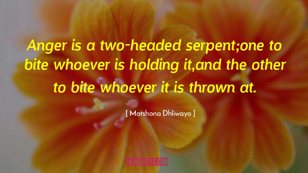 Holding On To Anger Buddha quotes by Matshona Dhliwayo