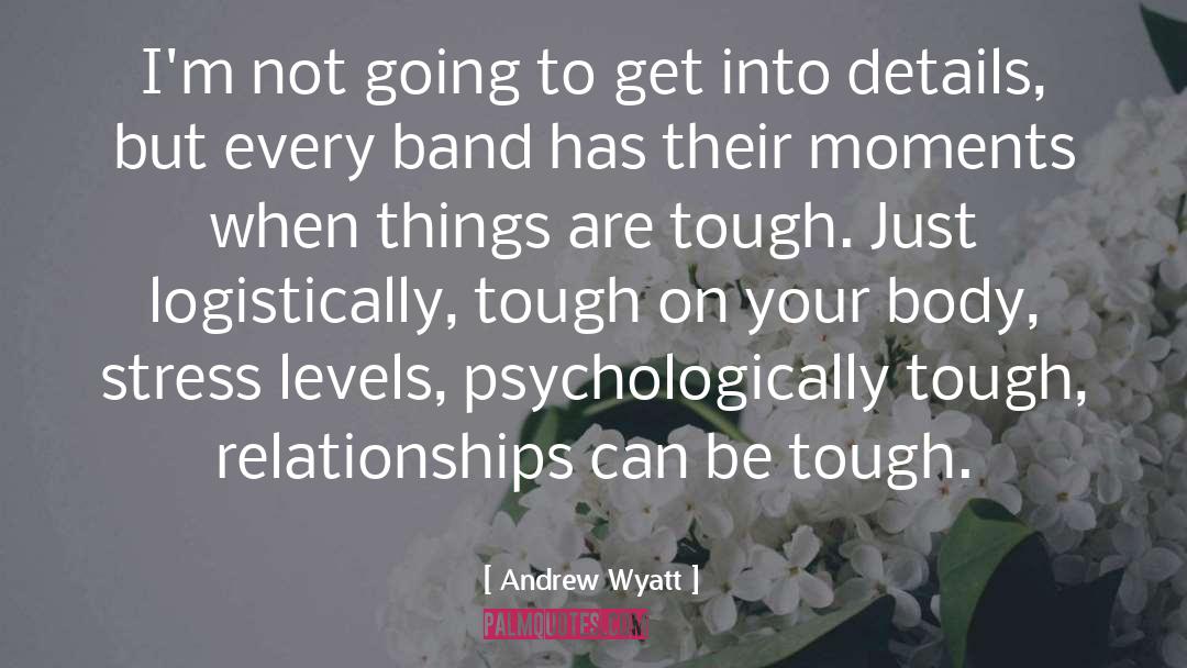 Holding On When Things Get Tough quotes by Andrew Wyatt
