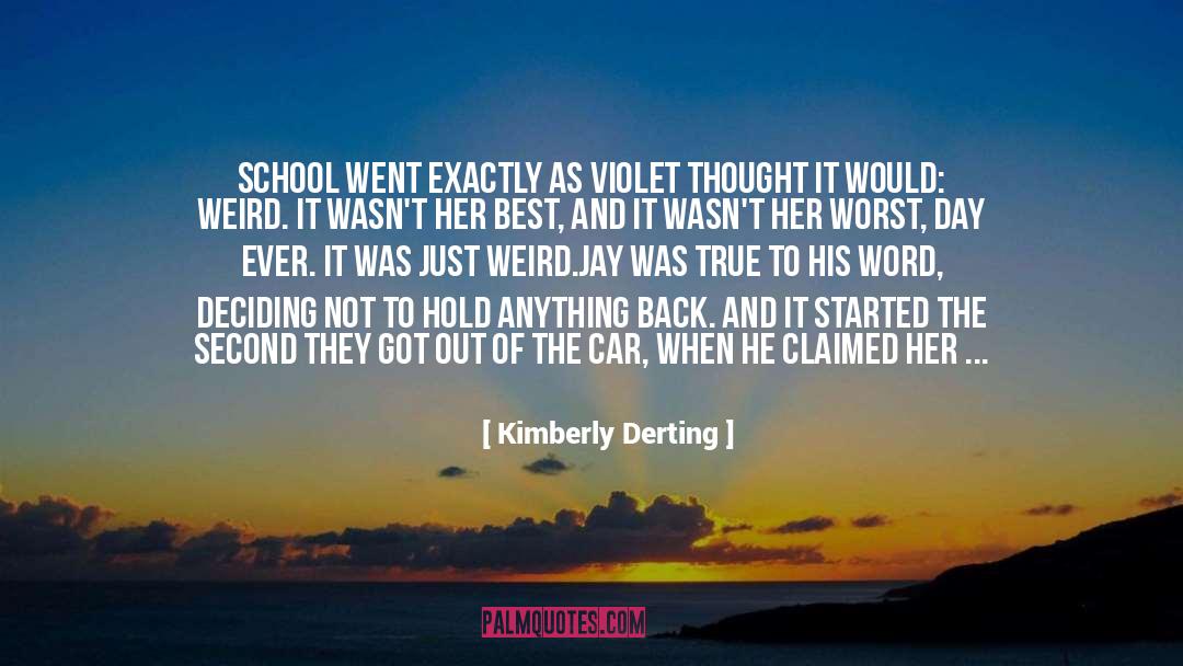 Holding On When Things Get Tough quotes by Kimberly Derting