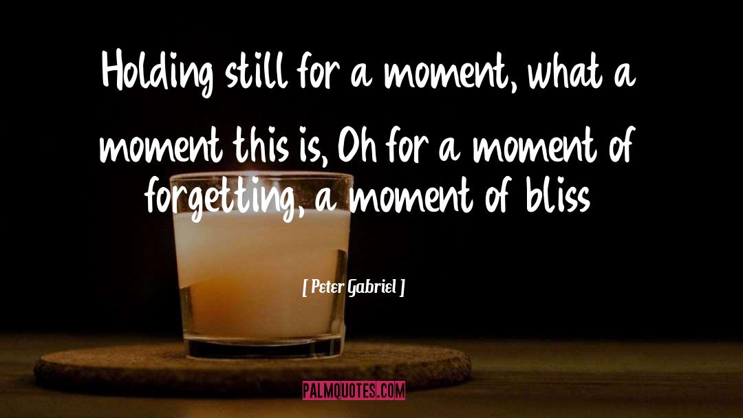 Holding Still quotes by Peter Gabriel