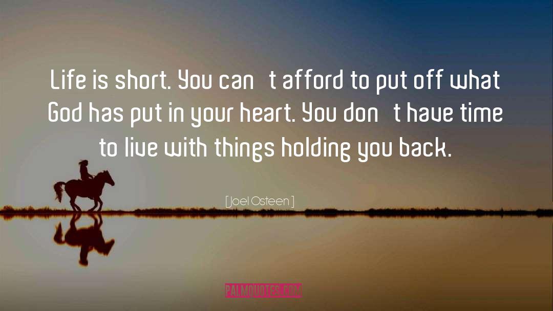 Holding You Back quotes by Joel Osteen