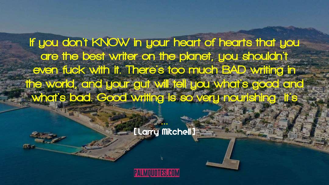 Hole In Your Heart quotes by Larry  Mitchell
