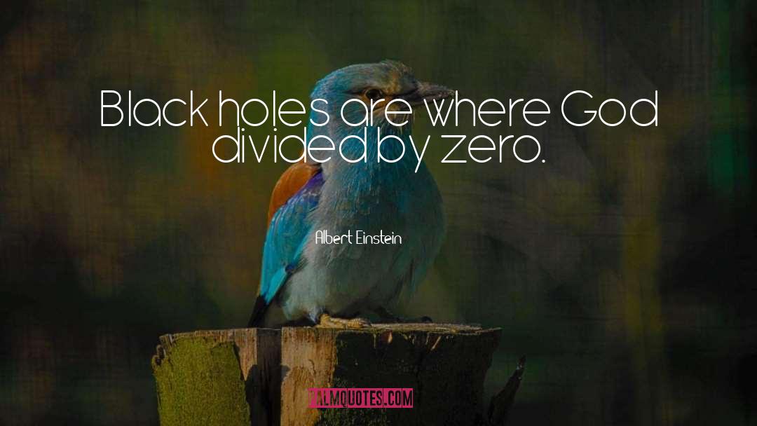 Holes quotes by Albert Einstein