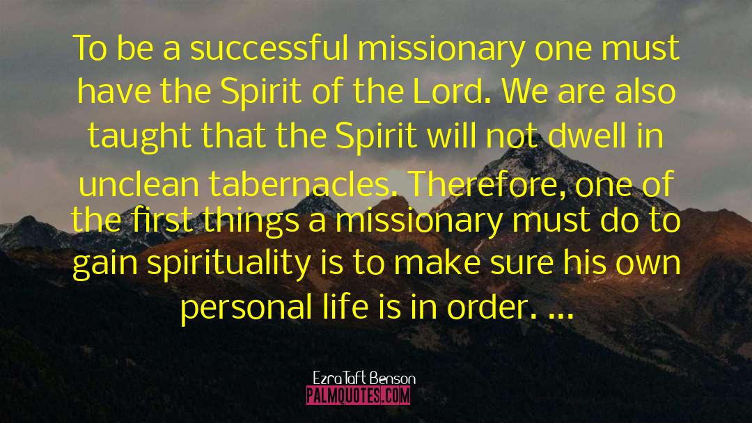 Holidays Spirit quotes by Ezra Taft Benson