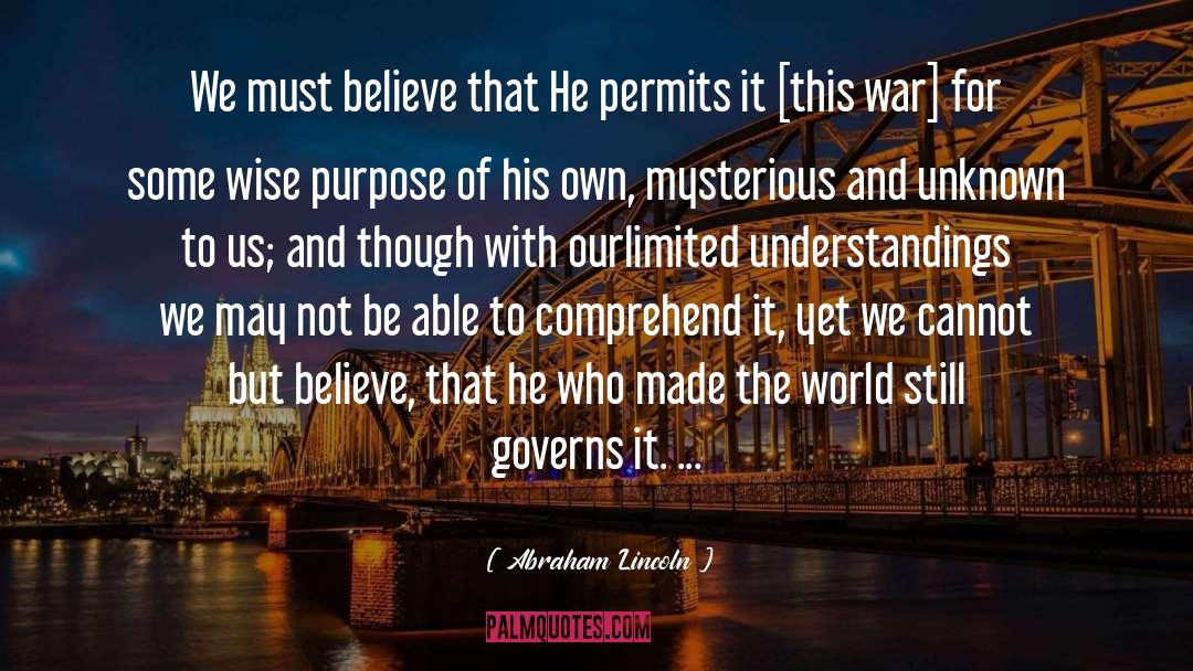 Holiness Of God quotes by Abraham Lincoln