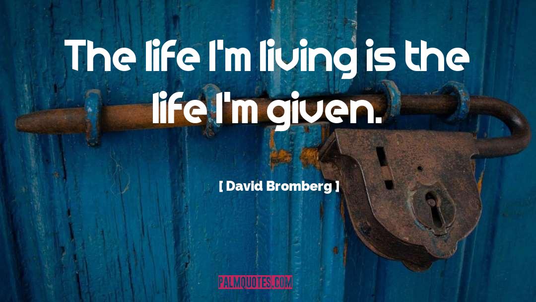 Holistic Living quotes by David Bromberg