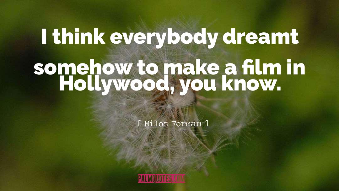 Hollywood Hills quotes by Milos Forman