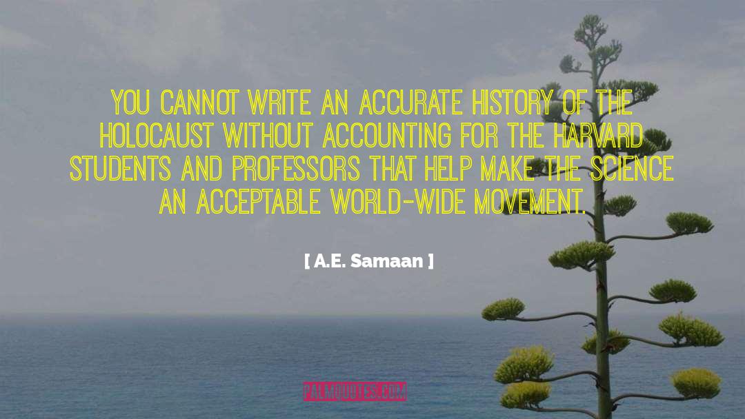 Holocaust quotes by A.E. Samaan