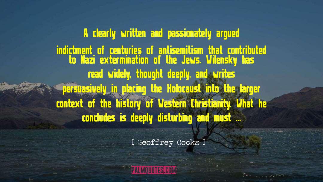 Holocaust Survivor quotes by Geoffrey Cocks