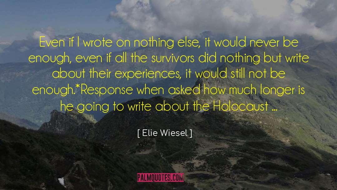 Holocaust Survivors quotes by Elie Wiesel