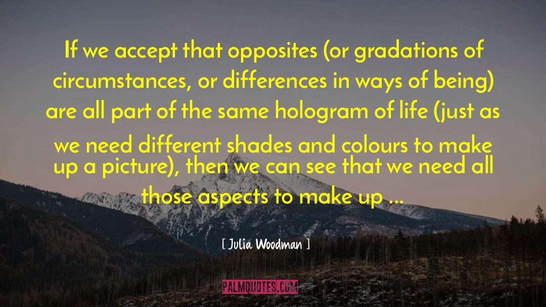 Hologram quotes by Julia Woodman