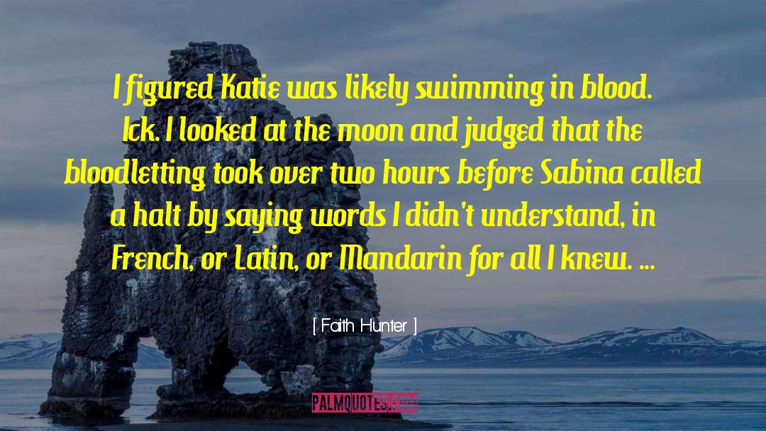 Holt And Katie quotes by Faith Hunter