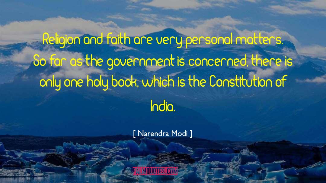 Holy Book quotes by Narendra Modi