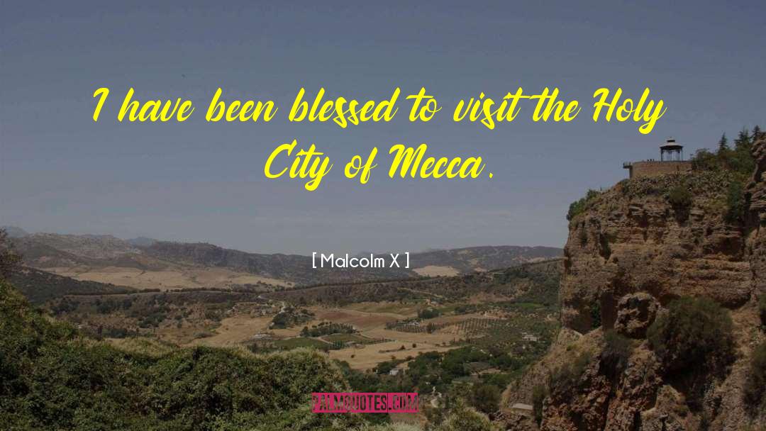 Holy City quotes by Malcolm X