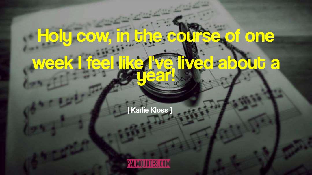 Holy Cow quotes by Karlie Kloss