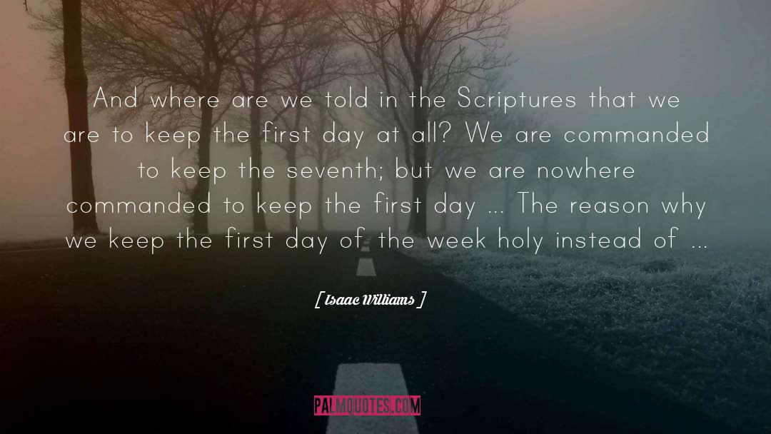 Holy Days quotes by Isaac Williams