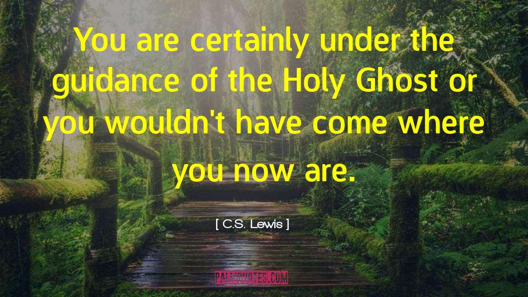 Holy Ghost quotes by C.S. Lewis