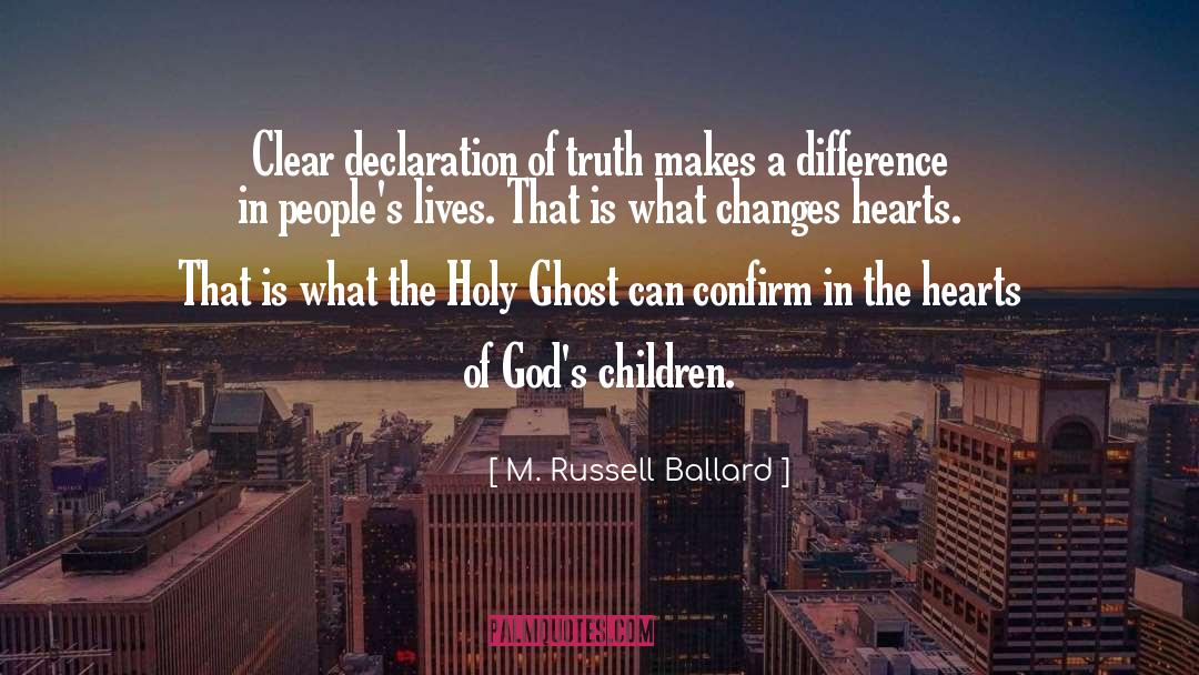 Holy Ghost quotes by M. Russell Ballard