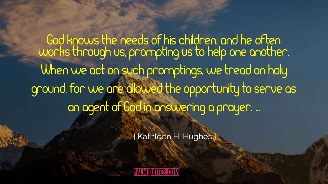 Holy God quotes by Kathleen H. Hughes
