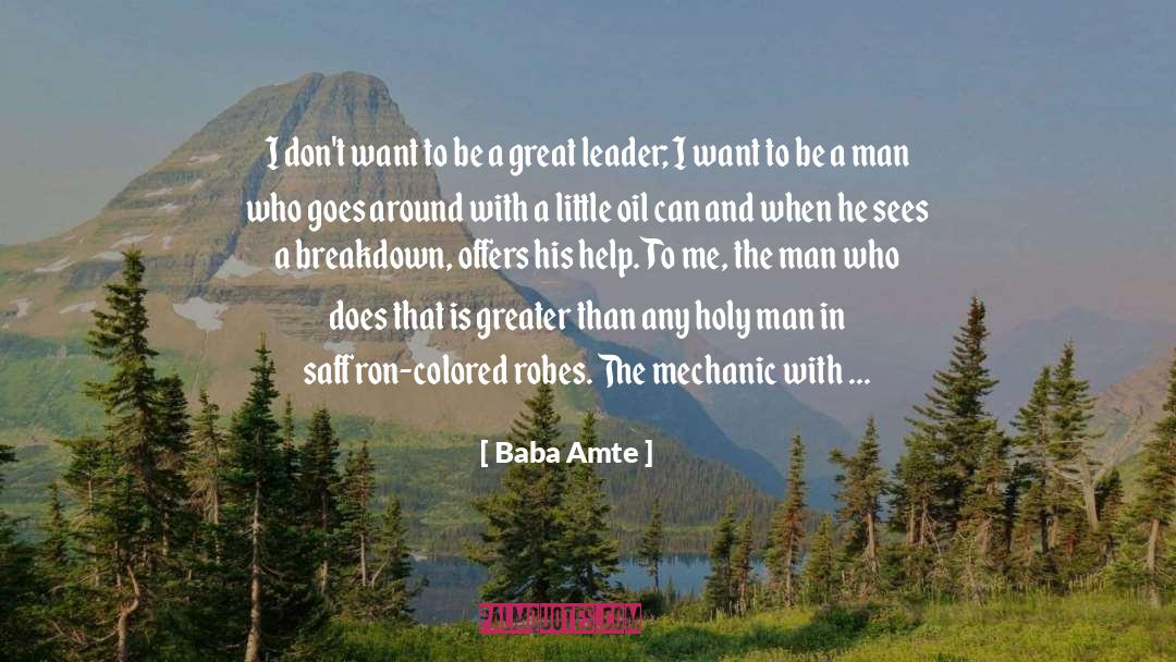 Holy Man quotes by Baba Amte