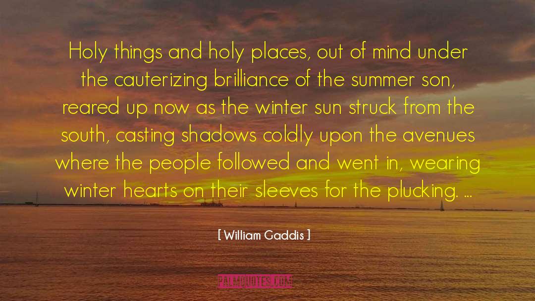 Holy Places quotes by William Gaddis