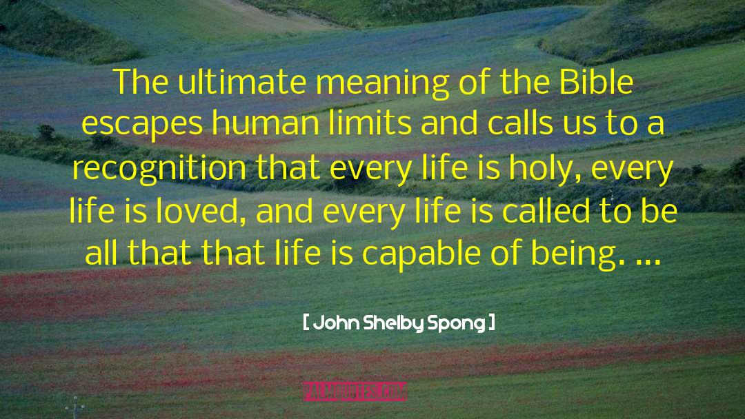 Holy Religions quotes by John Shelby Spong