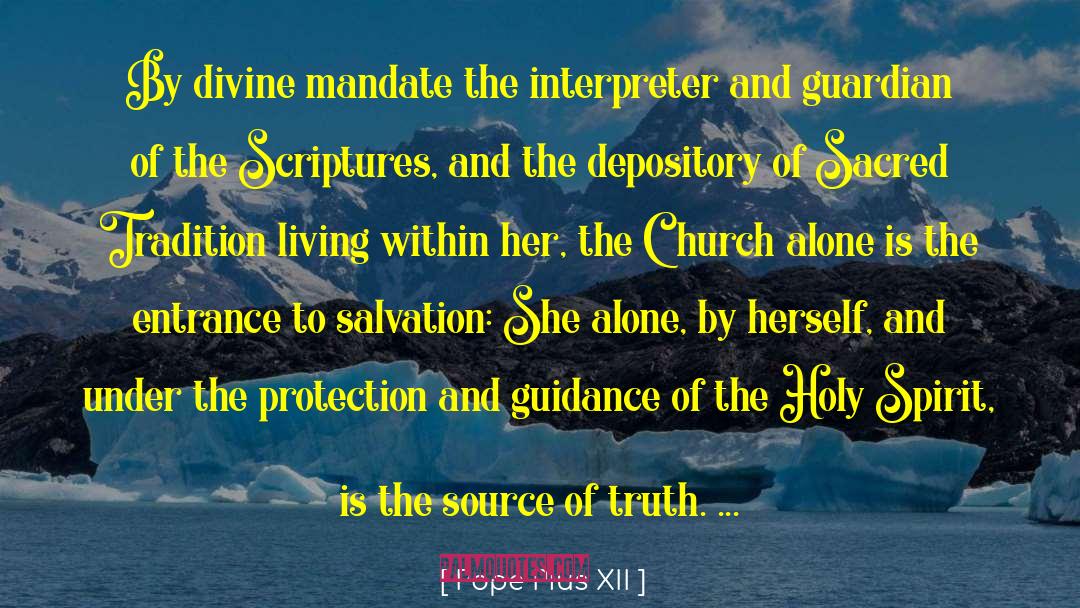 Holy Well quotes by Pope Pius XII