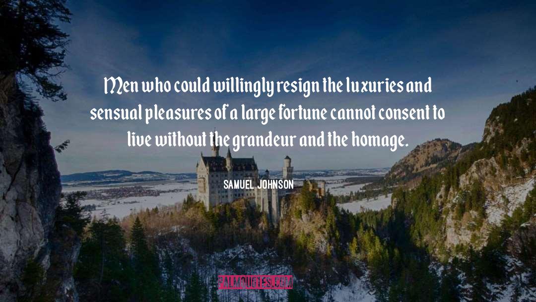 Homage quotes by Samuel Johnson