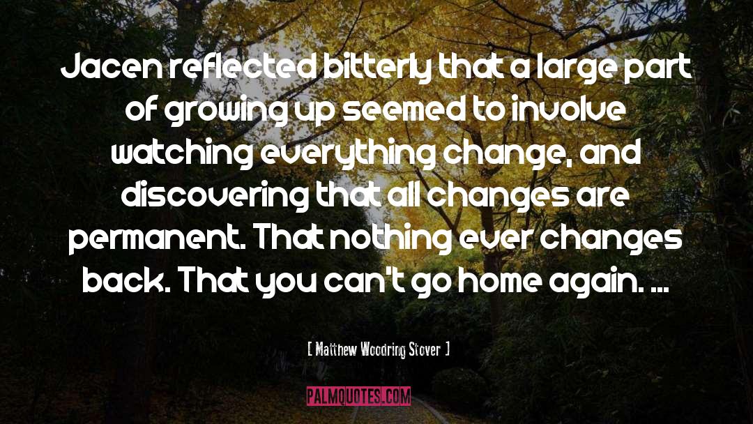 Home Again quotes by Matthew Woodring Stover