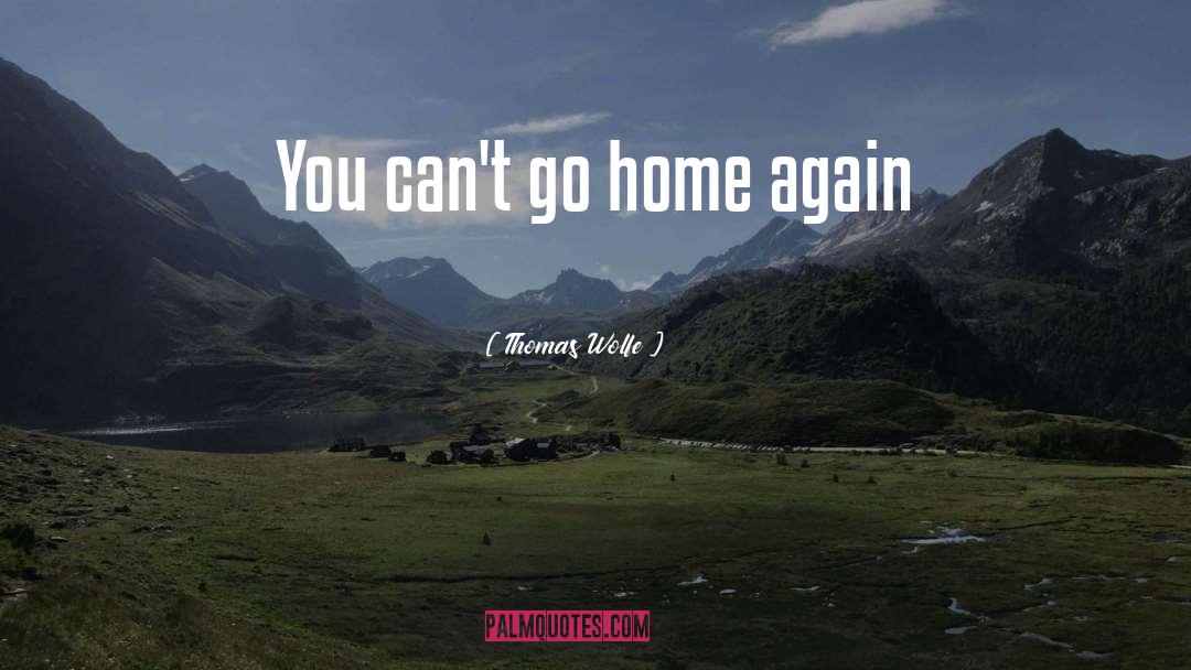 Home Again quotes by Thomas Wolfe