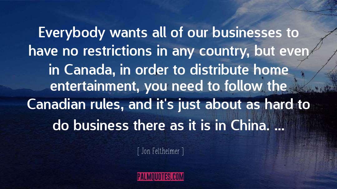 Home Business quotes by Jon Feltheimer