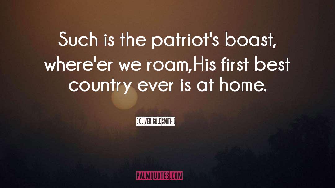 Home Country quotes by Oliver Goldsmith