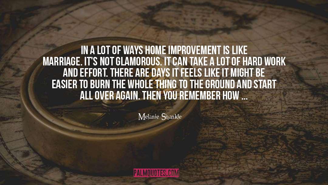 Home Improvement quotes by Melanie Shankle