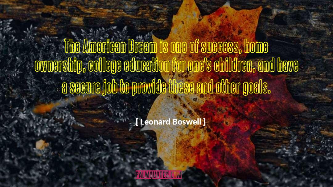 Home Ownership quotes by Leonard Boswell