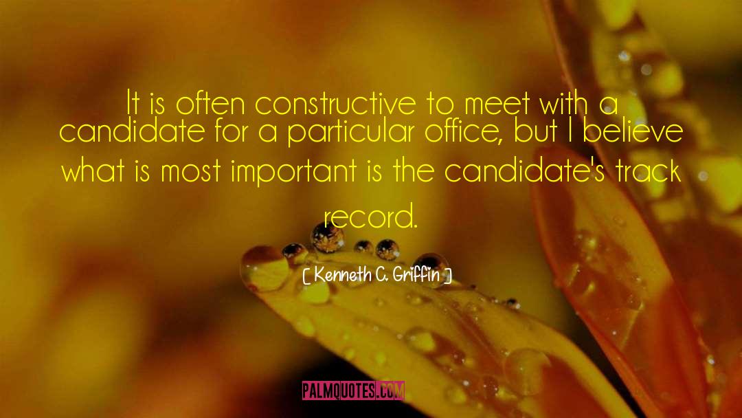 Homecoming Candidate quotes by Kenneth C. Griffin