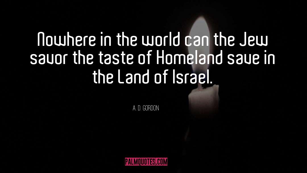 Homeland quotes by A. D. Gordon