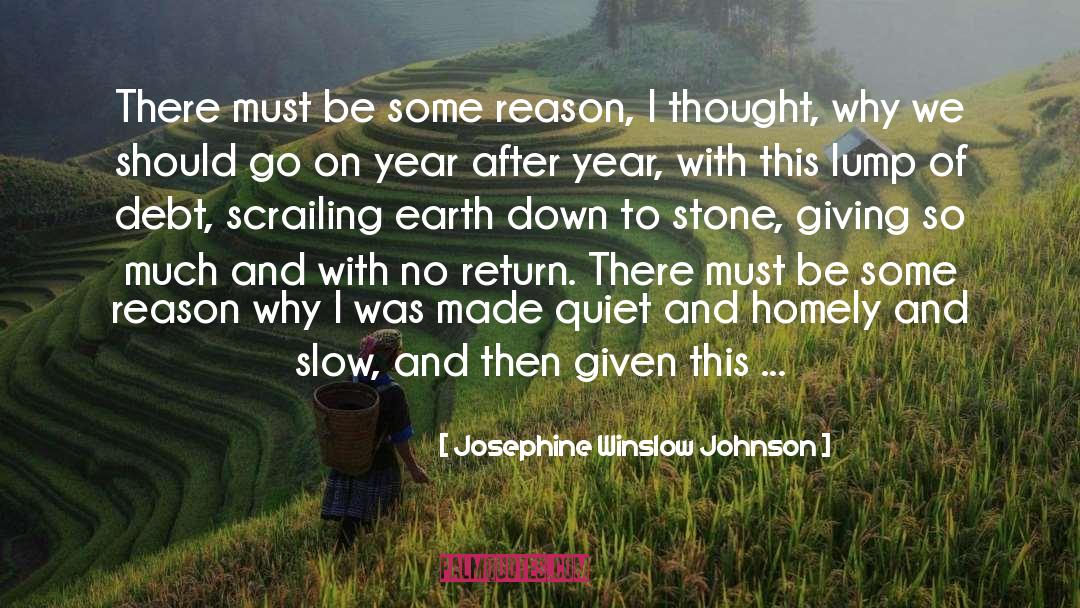 Homely quotes by Josephine Winslow Johnson