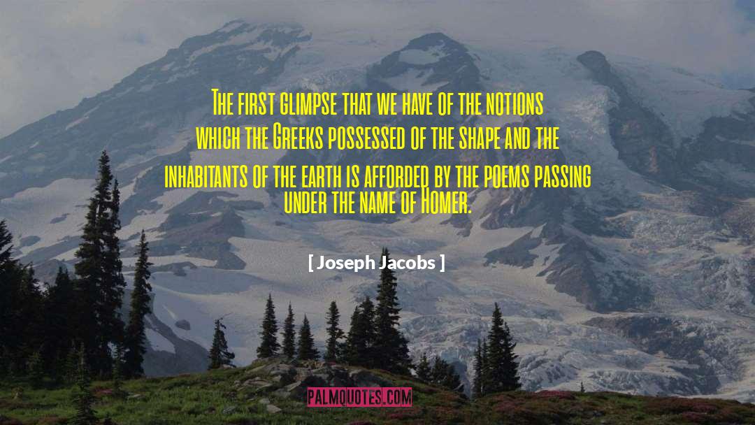 Homer Translated quotes by Joseph Jacobs