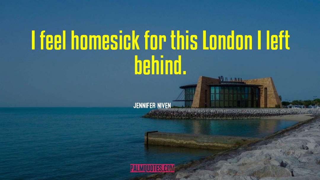Homesick quotes by Jennifer Niven