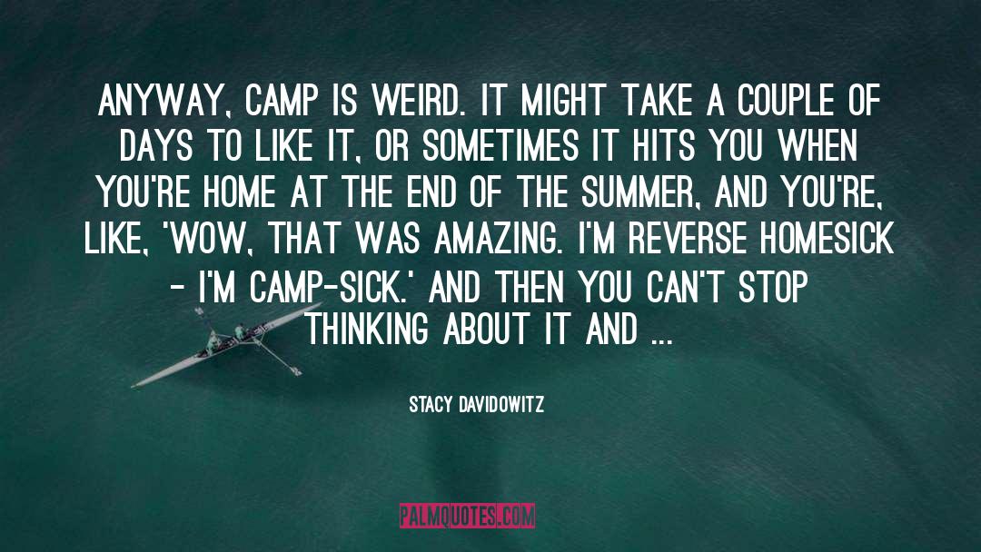 Homesick quotes by Stacy Davidowitz