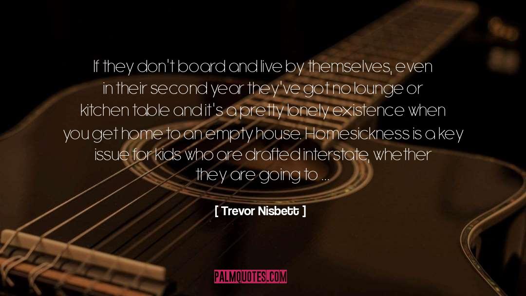 Homesickness quotes by Trevor Nisbett