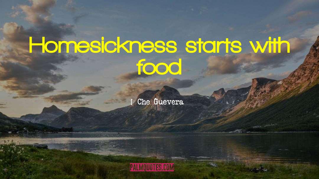 Homesickness quotes by Che Guevera